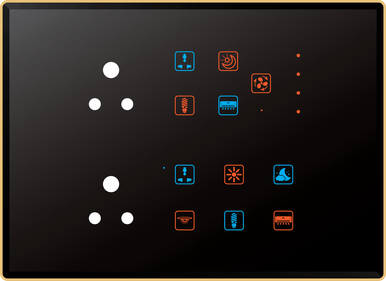 10 Switch 1 Fan 2 Socket (6A)