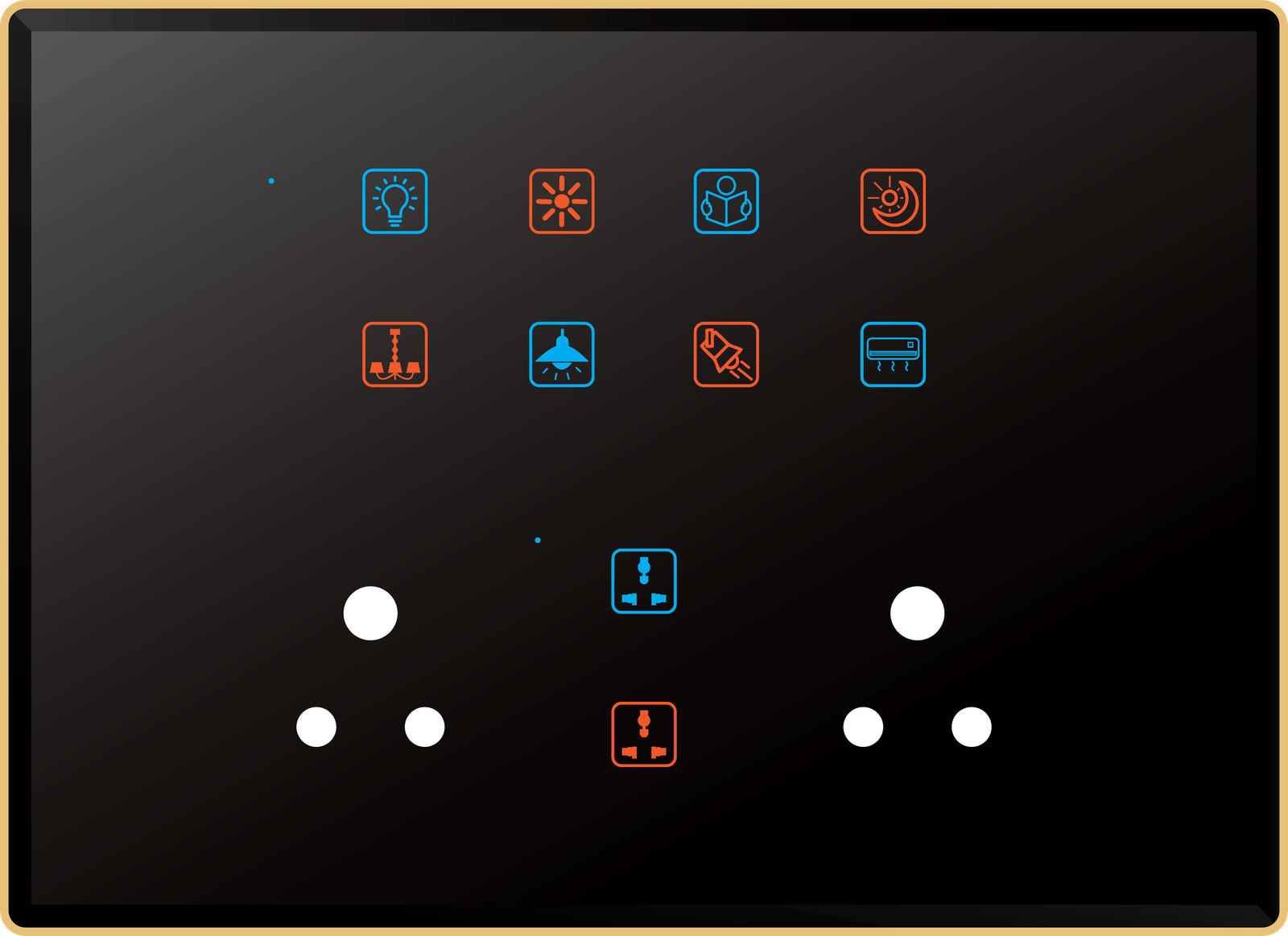 10 Switch 2 Socket (6A)
