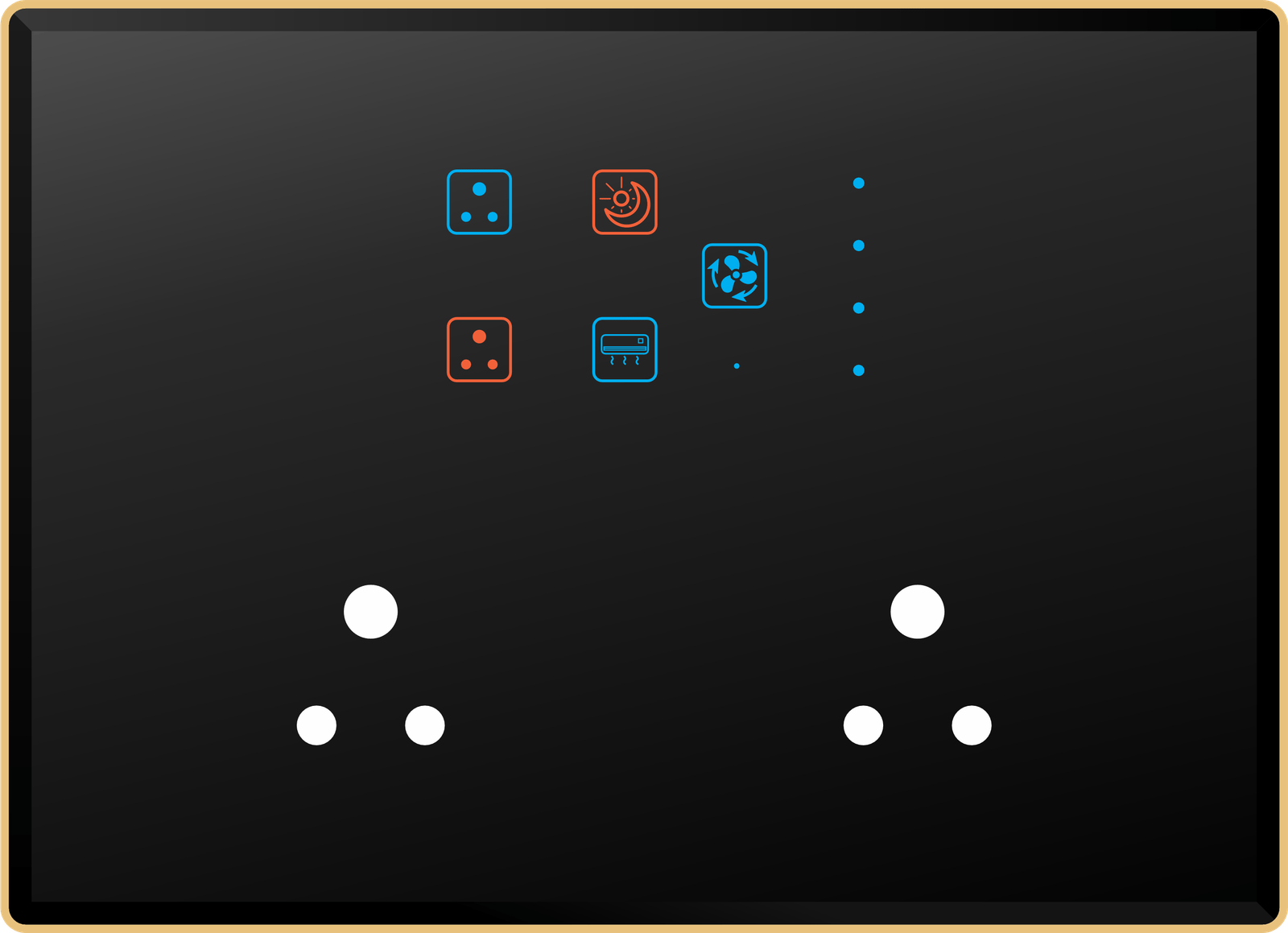 4 Switch 1 Fan 2 Socket (6A)