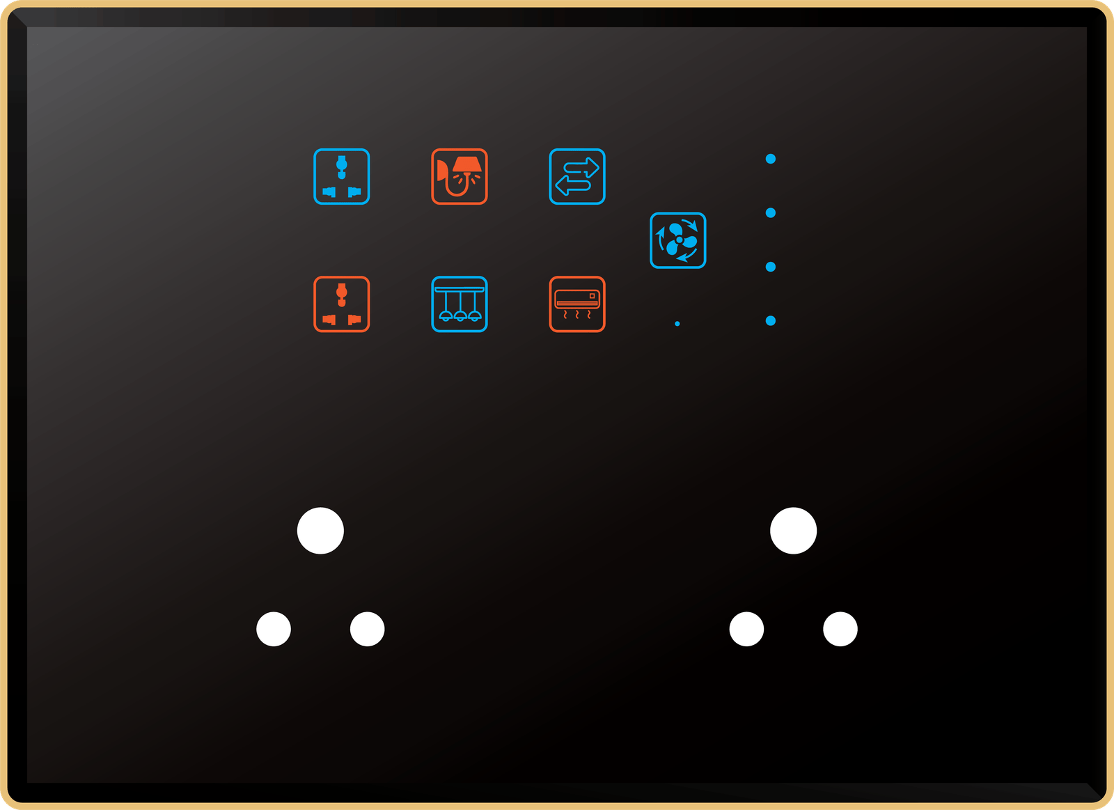 6 Switch 1 Fan 2 Socket (6A)