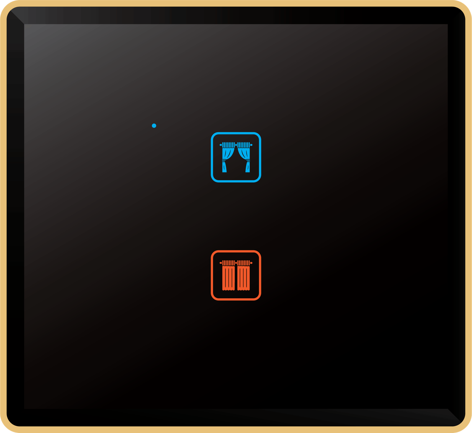 Curtain control panel, premium glass