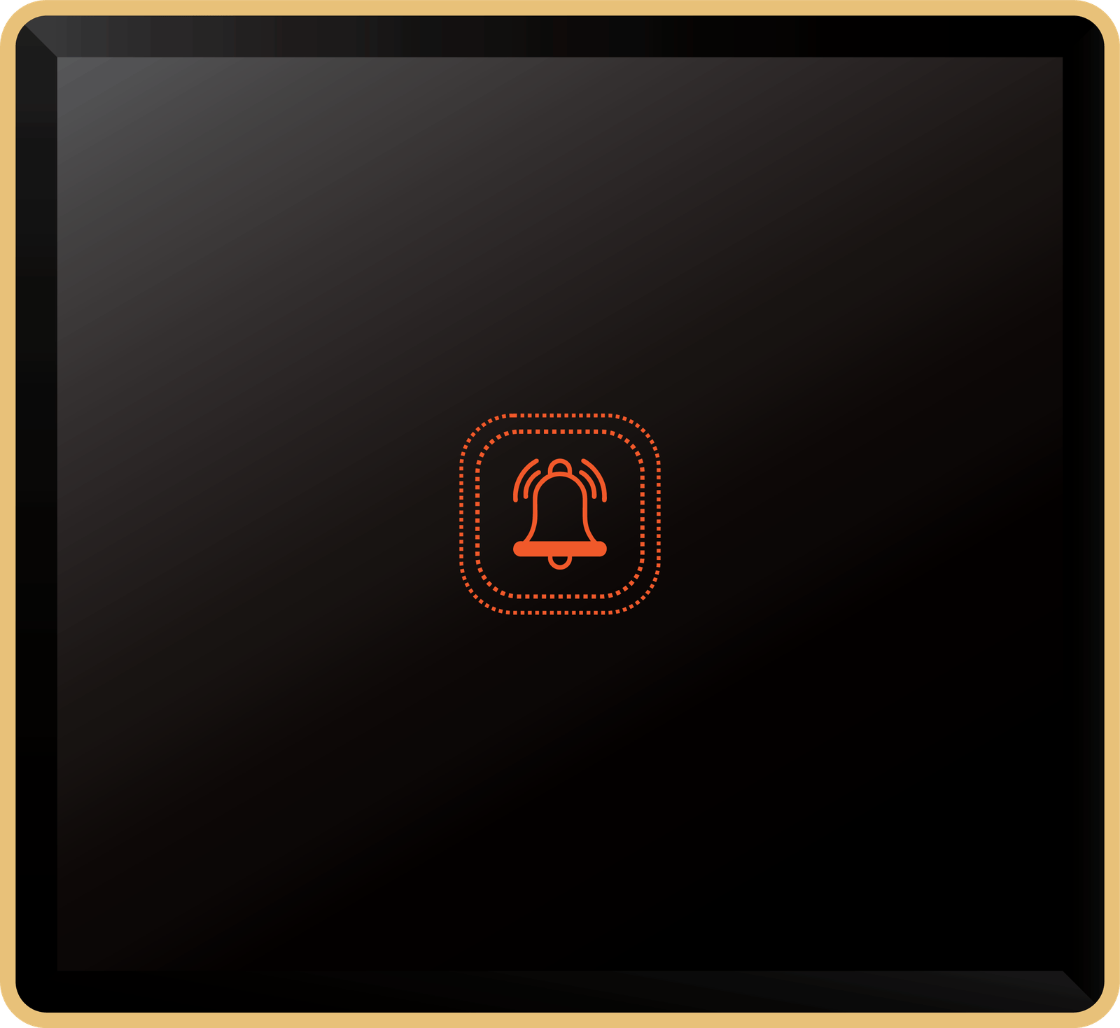 Doorbell panel, premium glass