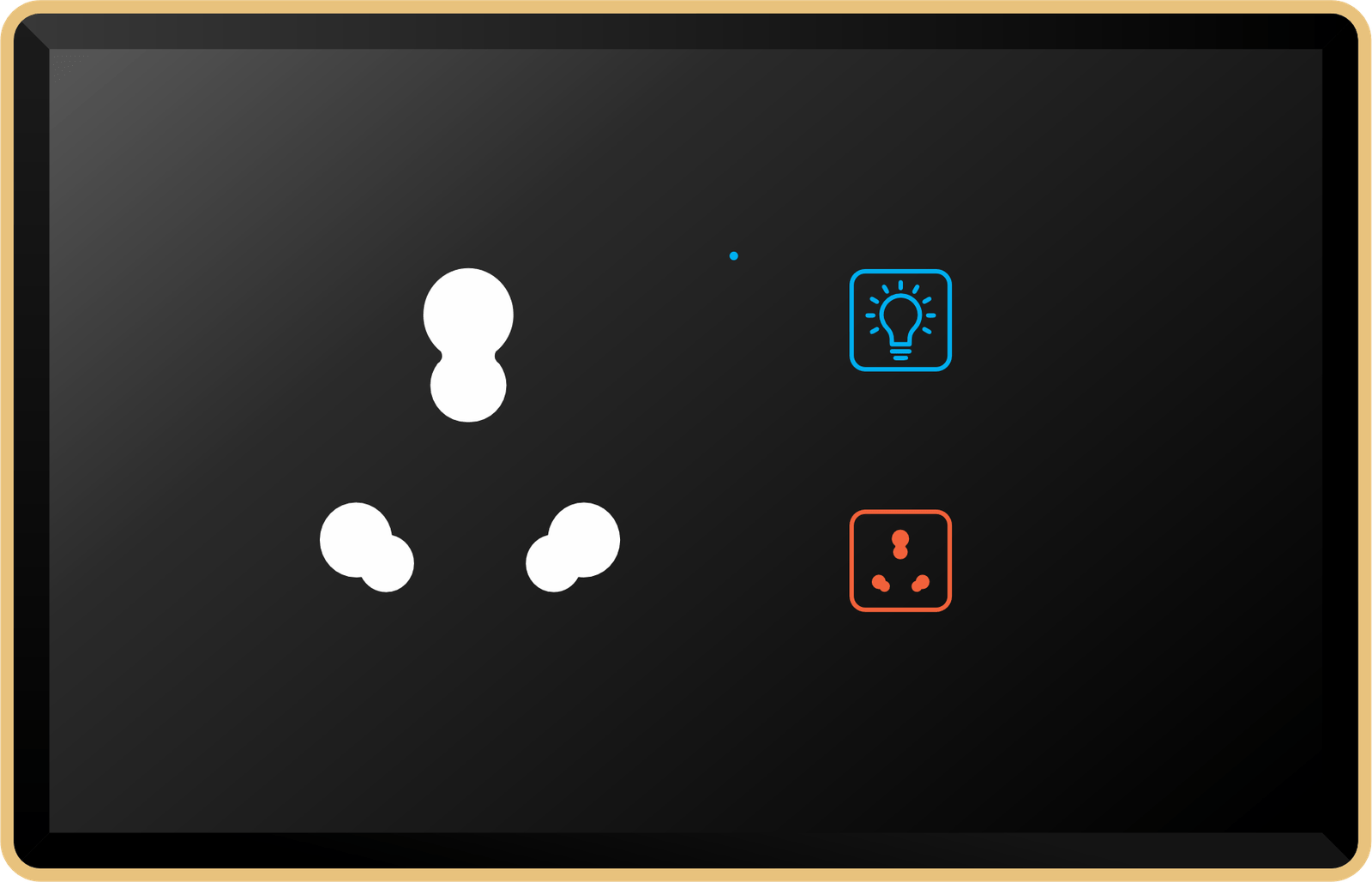 2 Switch (1-16A) 1 Socket (16A)