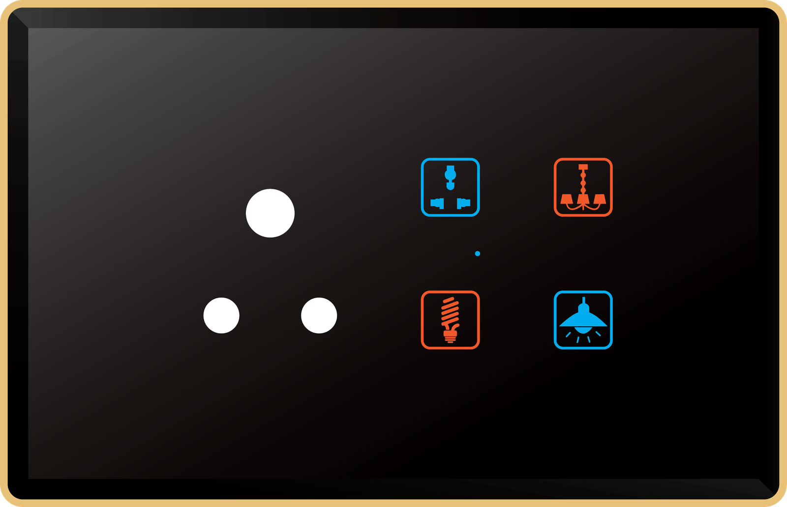 4 Switch (All 6A) 1 Socket (6A)