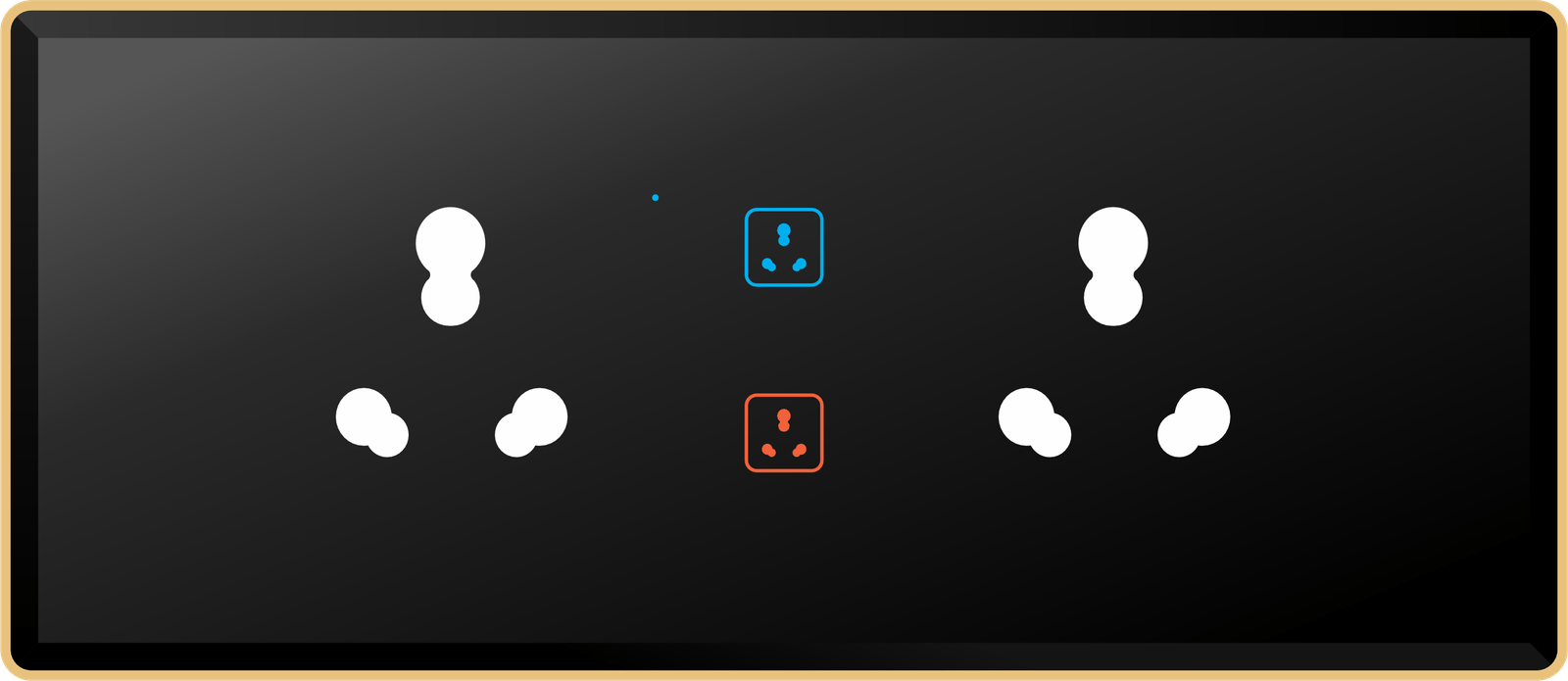 2 Switch 2 Socket (16A)