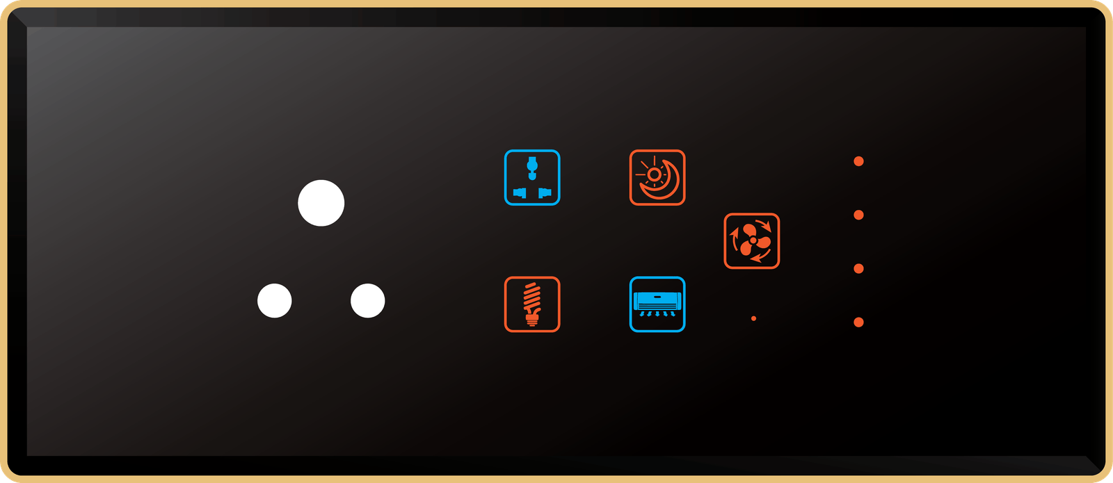 4 Switch 1 Fan 1 Socket (6A)