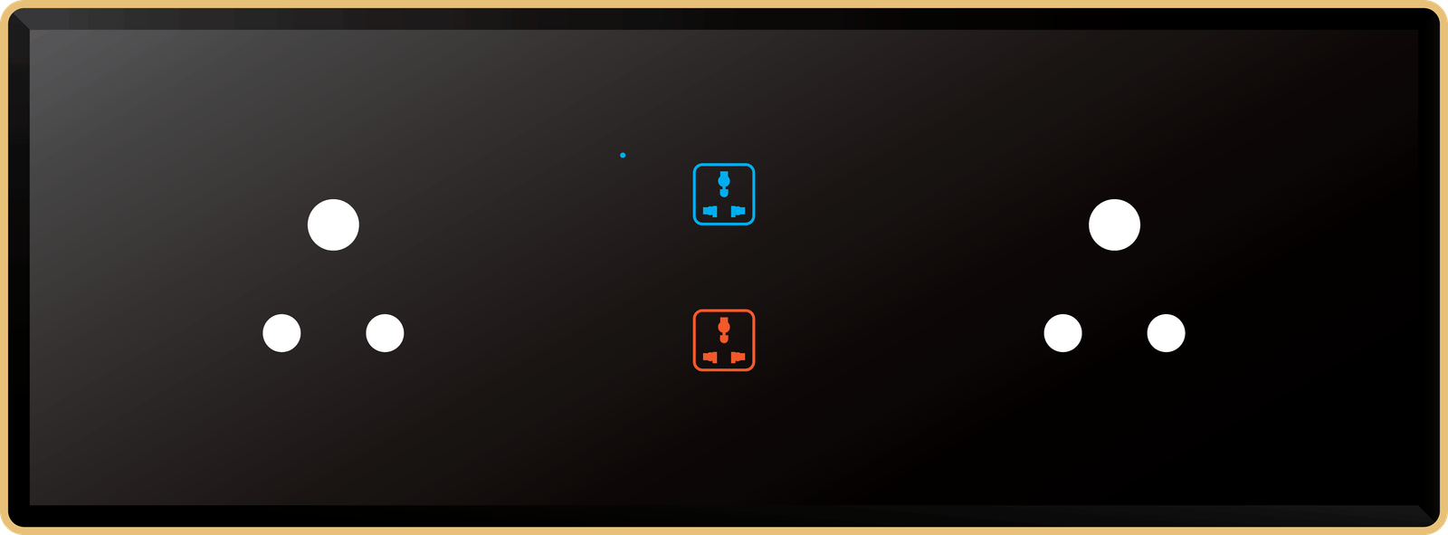 2 Switch 2 Socket (6A)