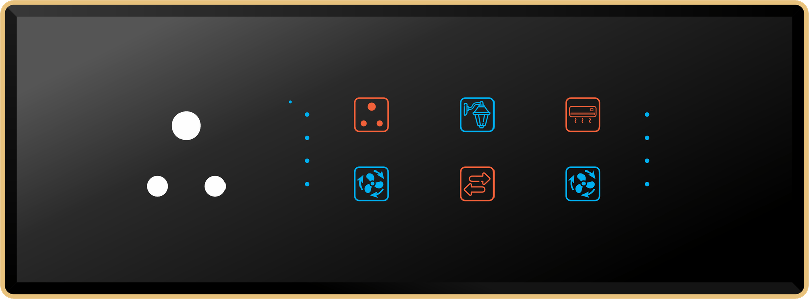 4 Switch 2 Fan 1 Socket (6A)