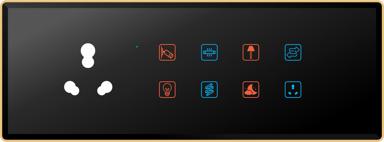8 Switch 1 Socket (16A)