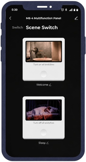 Automateo app · scene switch